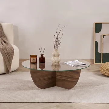 Orwin Sofabord 90 cm - Mørkebrun - Møbler - Bord - Sofabord