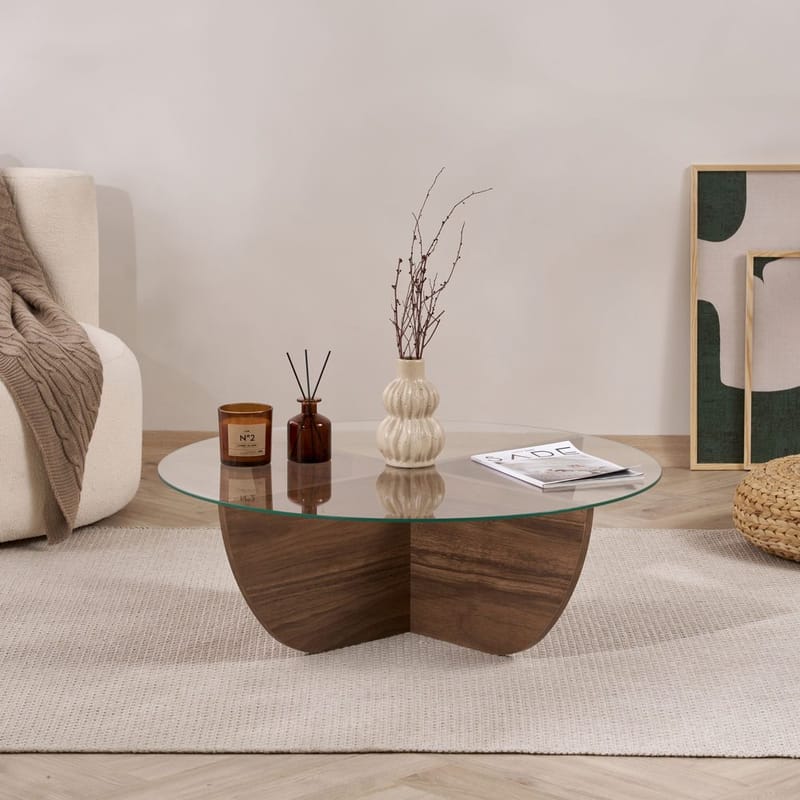 Orwin Sofabord 90 cm - Mørkebrun - Møbler - Bord - Sofabord