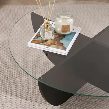 Orwin Sofabord 90 cm - Mørkebrun - Møbler - Bord - Sofabord