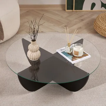 Orwin Sofabord 90 cm - Mørkebrun - Møbler - Bord - Sofabord