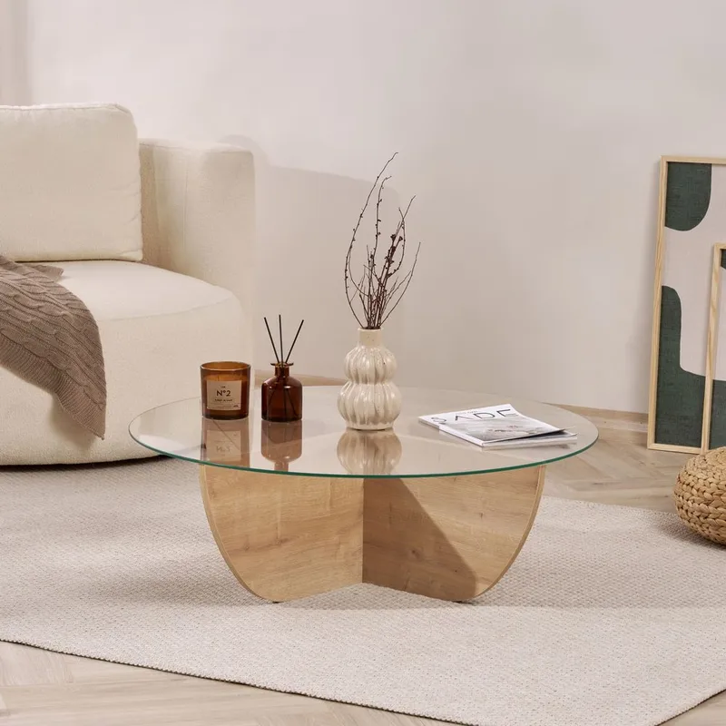 Orwin Sofabord 90 cm - Natur - Møbler - Bord - Sofabord