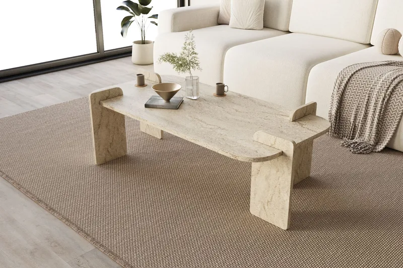 Osmiric sofabord 120 cm rektangulært - Travertin - Møbler - Bord - Sofabord