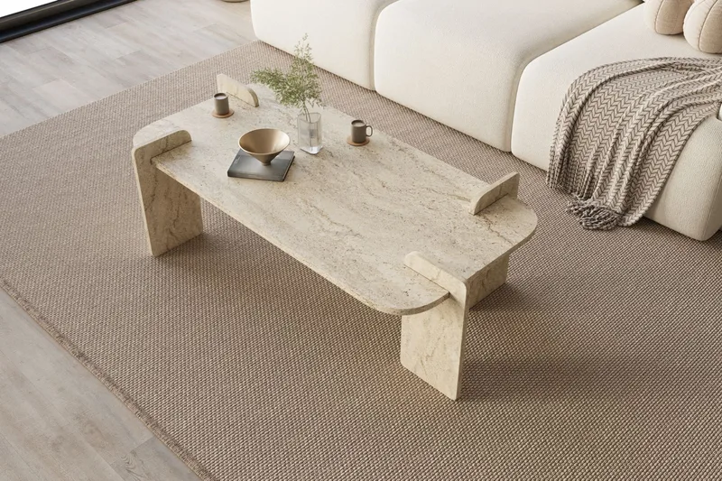 Osmiric sofabord 120 cm rektangulært - Travertin - Møbler - Bord - Sofabord