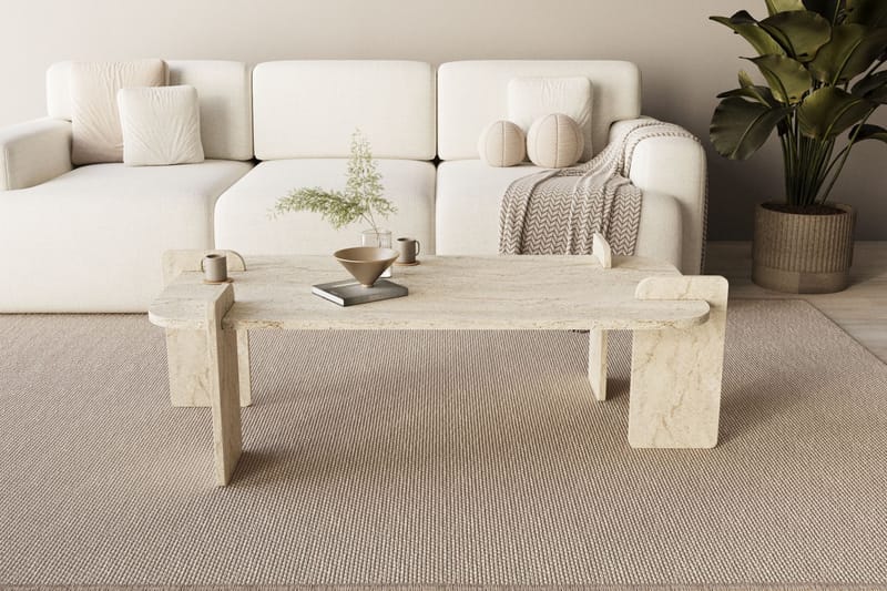 Osmiric sofabord 120 cm rektangulært - Travertin - Møbler - Bord - Sofabord