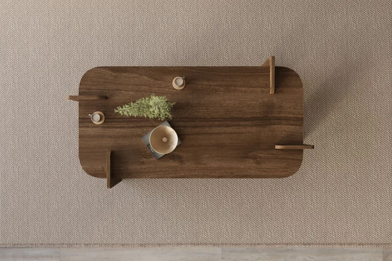 Osmiric sofabord 120 cm rektangulært - Valnøtt - Møbler - Bord - Sofabord