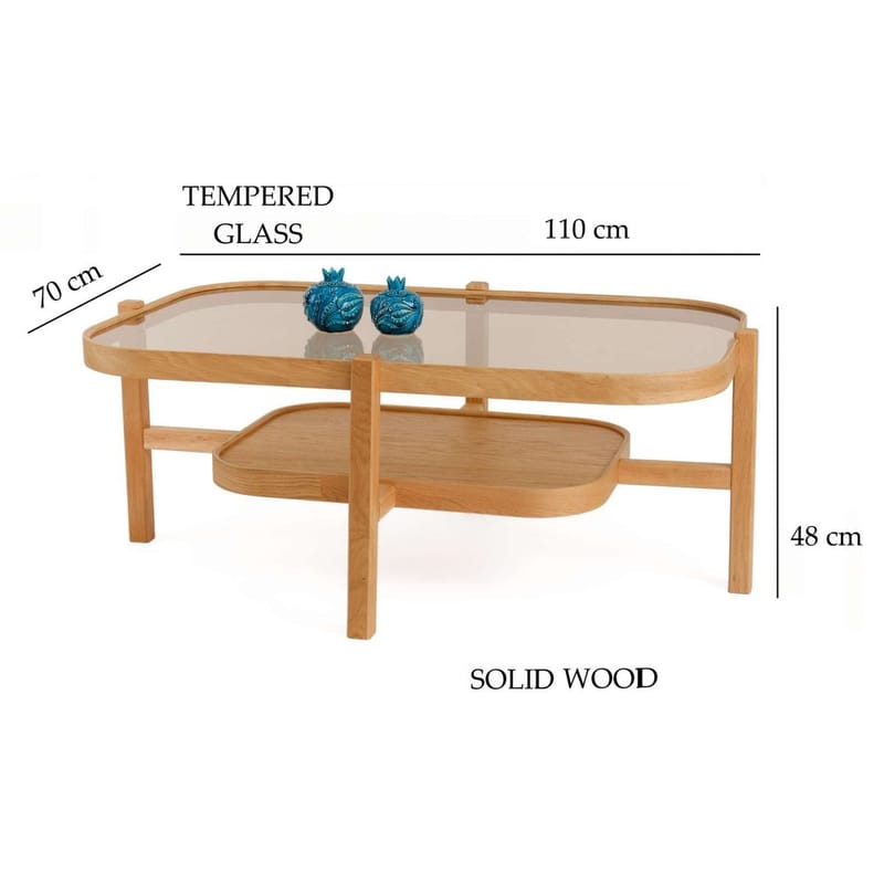 Ostrin Sofabord 110 cm - Natur - Møbler - Bord - Sofabord