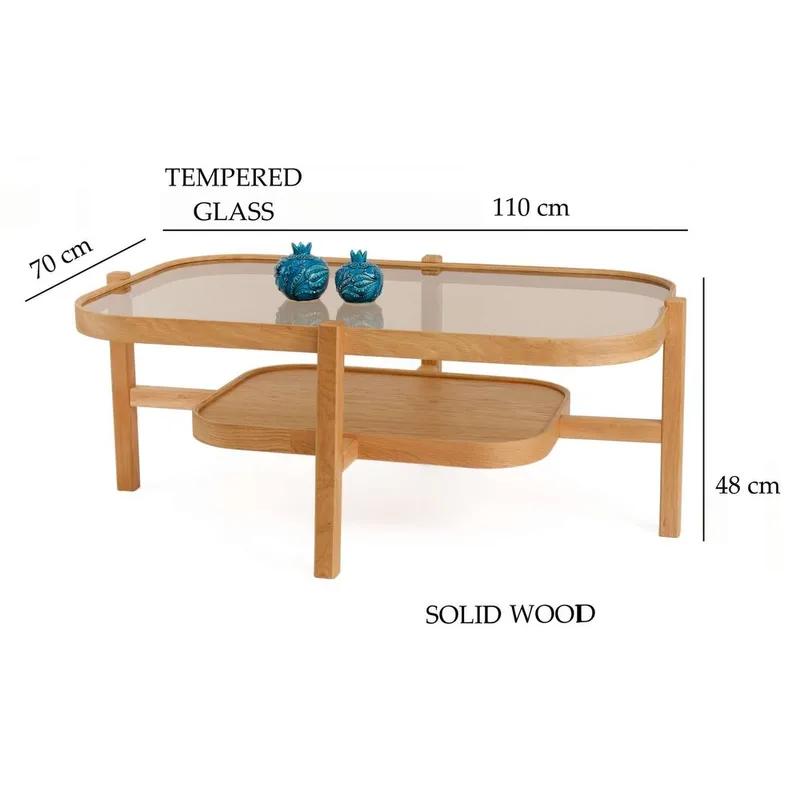 Ostrin Sofabord 110 cm - Natur - Møbler - Bord - Sofabord