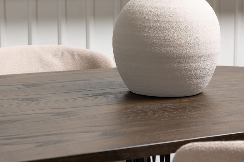Oval matgrupp Venture Home Beige Mocka 4st - Møbler - Bord - Spisegrupper