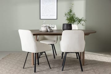 Oval matgrupp Venture Home Beige Natur 4st - Møbler - Bord - Spisegrupper