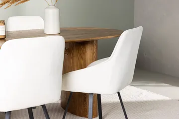 Oval matgrupp Venture Home Beige Natur 4st - Møbler - Bord - Spisegrupper