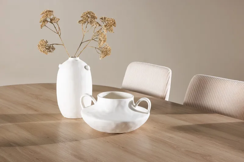 Oval matgrupp Venture Home Beige Natur 6st - Møbler - Bord - Spisegrupper