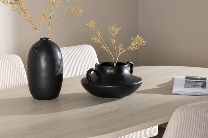 Oval matgrupp Venture Home Beige Vitputsad 4st - Møbler - Bord - Spisegrupper