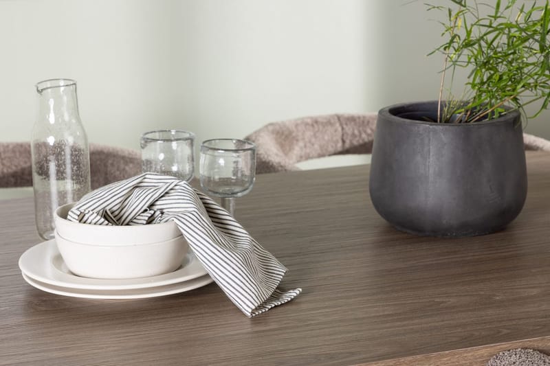 Oval matgrupp Venture Home Brun Natur 4st - Møbler - Bord - Spisegrupper