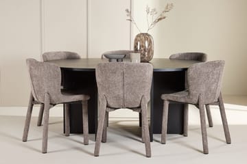 Brun - Svart/Beige