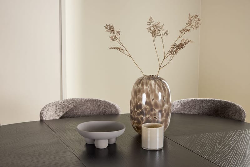 Oval matgrupp Venture Home Brun Svart 6st - Møbler - Bord - Spisegrupper