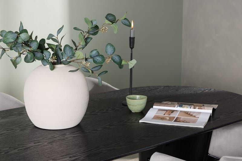 Oval matgrupp Venture Home Grå Svart 4st - Møbler - Bord - Spisegrupper