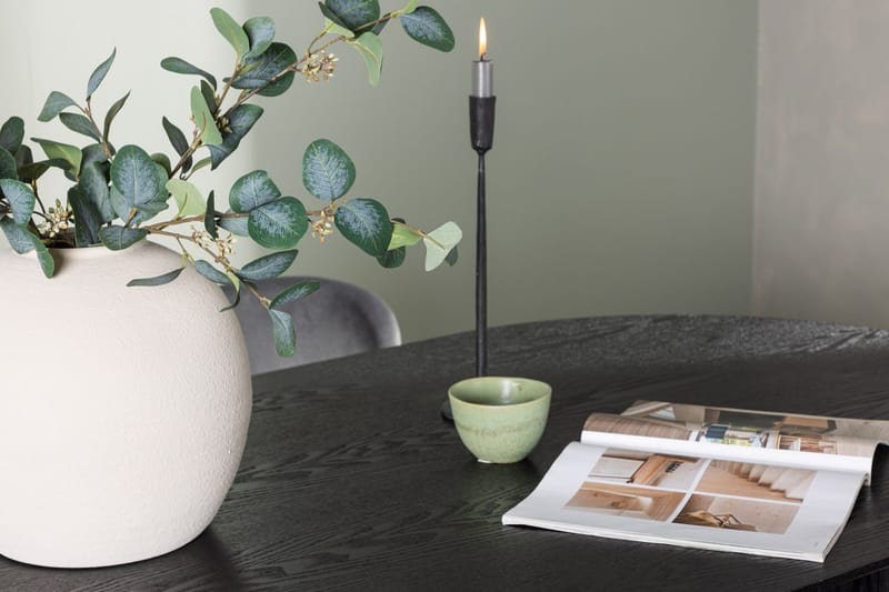 Oval matgrupp Venture Home Grå Svart 4st - Møbler - Bord - Spisegrupper