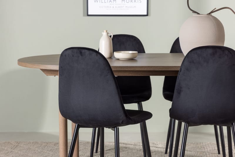 Oval matgrupp Venture Home Mörkt trä - Møbler - Bord - Spisegrupper