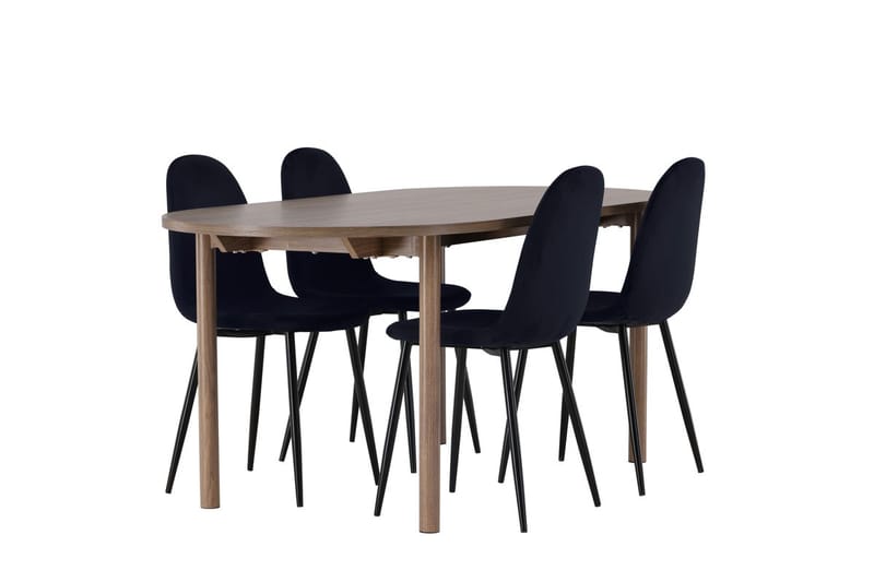 Oval matgrupp Venture Home Mörkt trä - Møbler - Bord - Spisegrupper