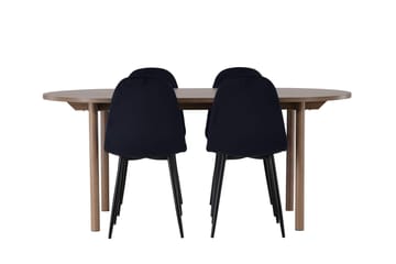 Oval matgrupp Venture Home Mörkt trä - Møbler - Bord - Spisegrupper