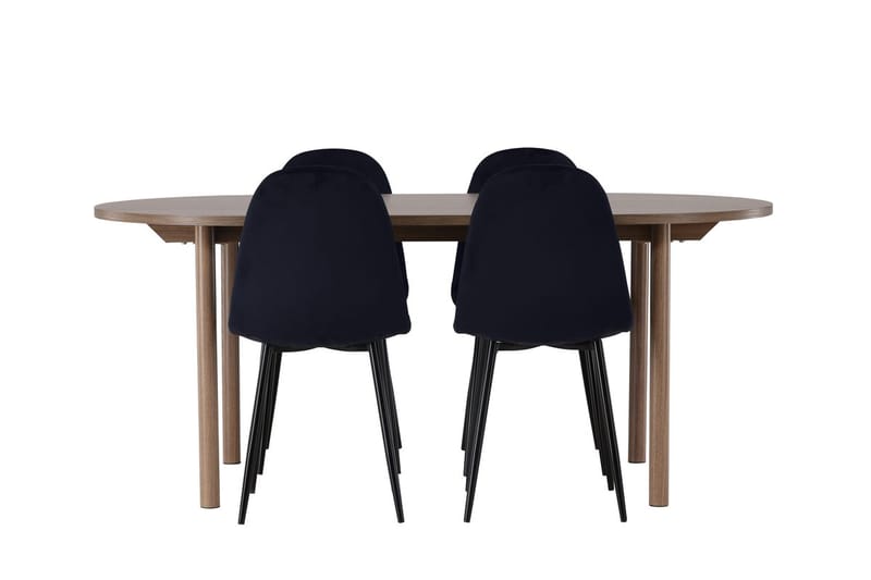 Oval matgrupp Venture Home Mörkt trä - Møbler - Bord - Spisegrupper