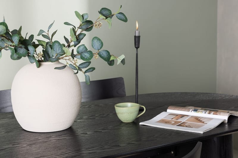 Oval matgrupp Venture Home Svart Svart 4st - Møbler - Bord - Spisegrupper