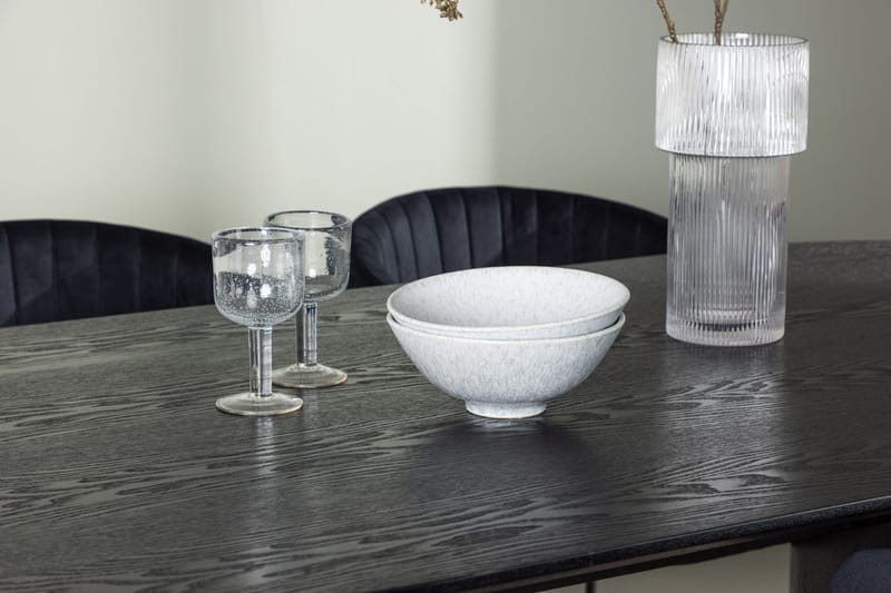 Oval matgrupp Venture Home Svart Svart 4st - Møbler - Bord - Spisegrupper