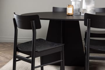 Oval matgrupp Venture Home Svart Svart 6st - Møbler - Bord - Spisegrupper