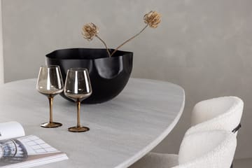 Oval matgrupp Venture Home Vit Ljusgrå 4st - Møbler - Bord - Spisegrupper