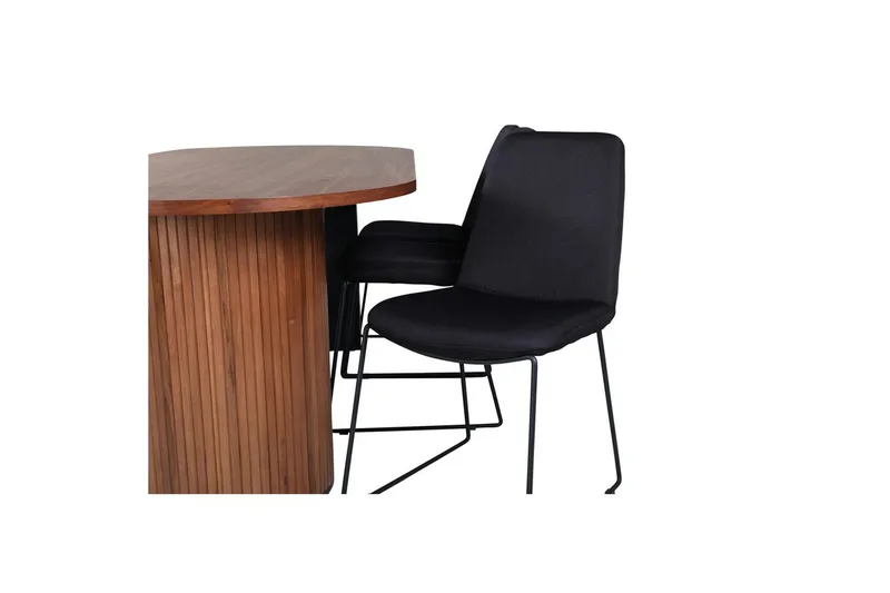 Ovalt spisesett Bianca, Muce - 200x90x75 - Møbler - Bord - Spisegrupper