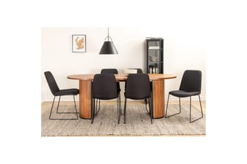 Ovalt spisesett Bianca, Muce - 200x90x75 - Møbler - Bord - Spisegrupper
