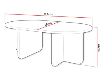 Ovren Sofabord 110 cm - brun - Møbler - Bord - Sofabord