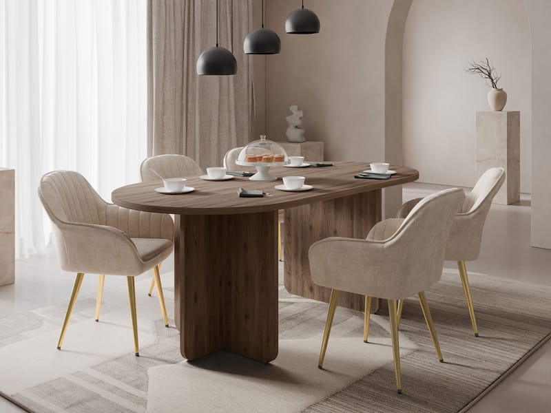 Ovren Spisebord 185 cm - brun - Møbler - Bord - Spisebord & kjøkkenbord