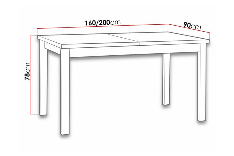 Patrickswell Spisebord 90 cm - Svart - Spisebord & kjøkkenbord