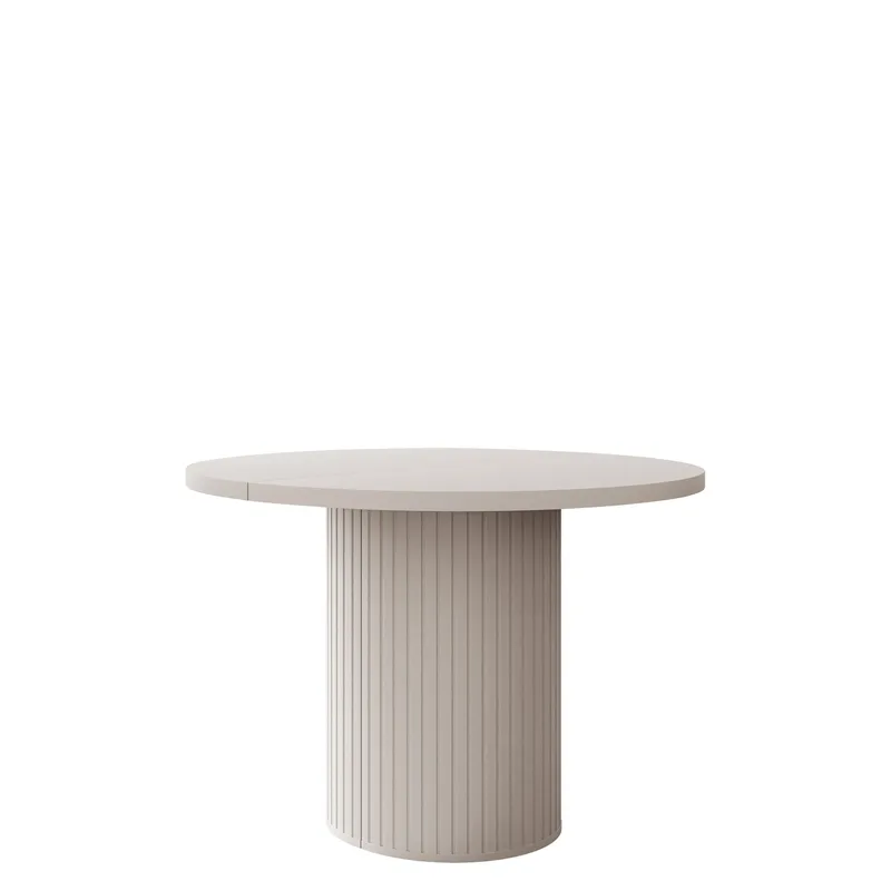 Pernor Uttrekkbart Ovalt Spisebord 100–188 cm med Lyst Treutseende, Beige