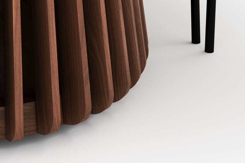 Peyra Ovalt Spisebord 200 cm med 6 Gemmiano Stoler - Valnøtt - Møbler - Bord - Spisegrupper