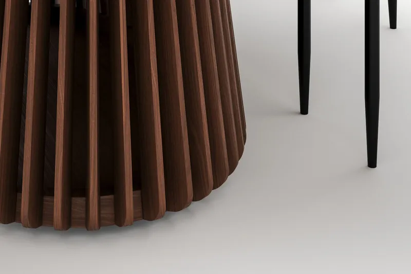 Peyra Ovalt Spisebord 200 cm med 6 Sawako Stoler - Valnøtt - Møbler - Bord - Spisegrupper