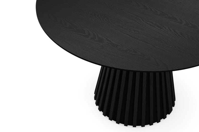 Peyra rundt spisebord 110 cm finér - Svart - Møbler - Bord - Spisebord & kjøkkenbord