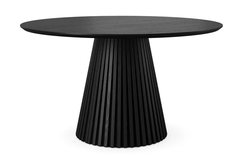 Peyra rundt spisebord 130 cm finér - Svartbeiset eik - Møbler - Bord - Spisebord & kjøkkenbord