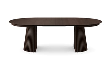 Peyra rundt uttrekkbart spisebord 140–240 cm finér - Røkt eik - Møbler - Bord - Spisebord & kjøkkenbord
