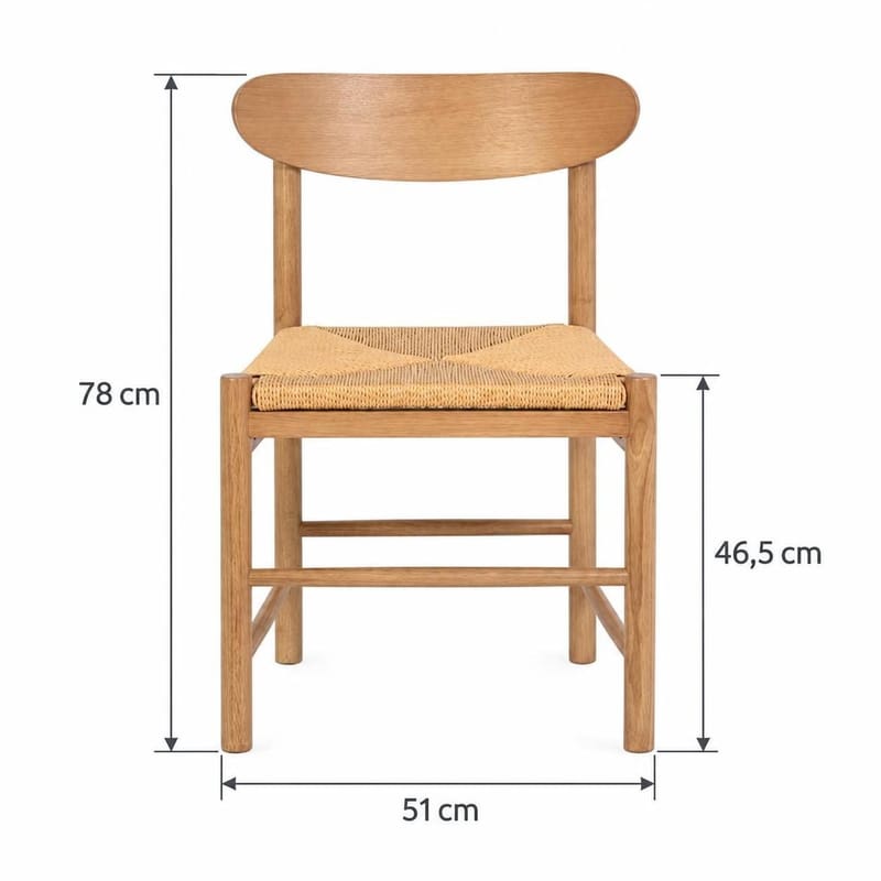 Peyra Rundt Uttrekkbart Spisegruppe 120-220 cm – Spisebord med 4 Malte Spisestoler i Tre med Eketrelook - Natur - Møbler - Bord - Spisegrupper