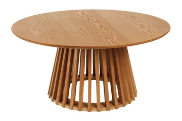 Peyra salongbord satsbord rundt 86/60 cm finér - Eik - Møbler - Bord - Sofabord