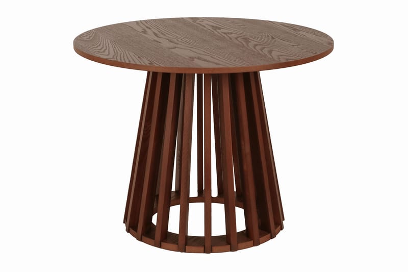 Peyra salongbord satsbord rundt 86/60 cm finér - Valnøtt - Møbler - Bord - Sofabord