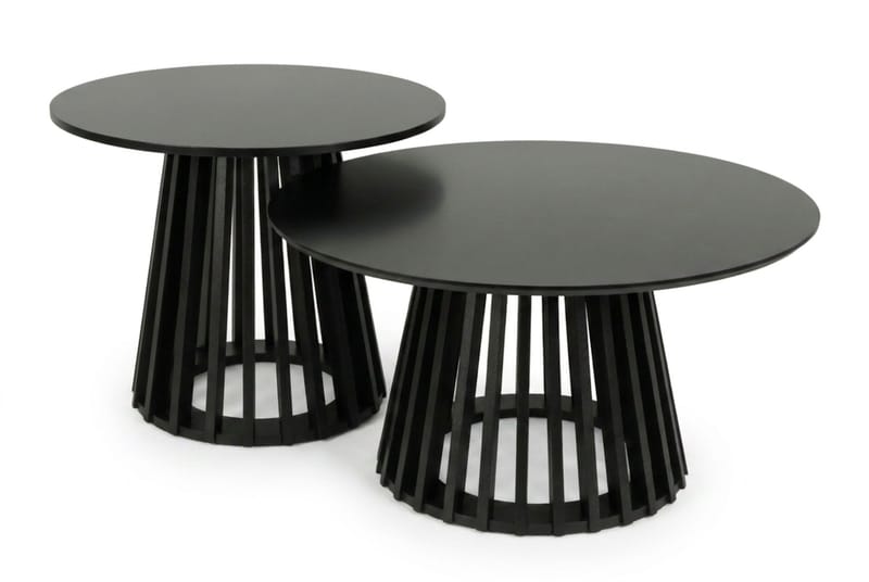 Peyra Satsbord Rundt 86/60 cm, Svart