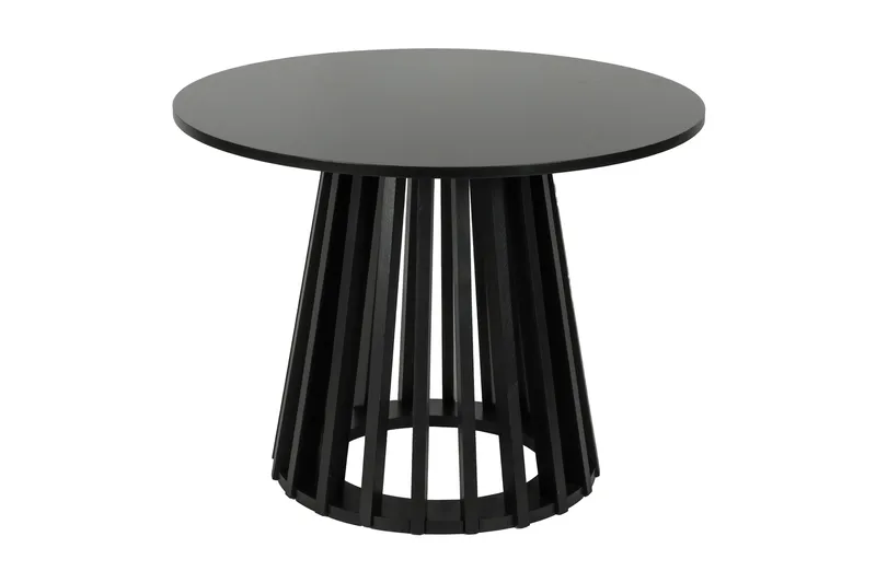 Peyra sofabord rundt 60 cm finér, Svart
