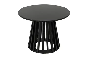 Peyra sofabord rundt 60 cm finér - Svart - Møbler - Bord - Sofabord