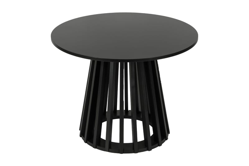 Peyra sofabord rundt 60 cm finér - Svart - Møbler - Bord - Sofabord
