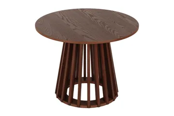 Peyra Sofabord Rundt 60 cm Finér - Valnøtt - Møbler - Bord - Sofabord