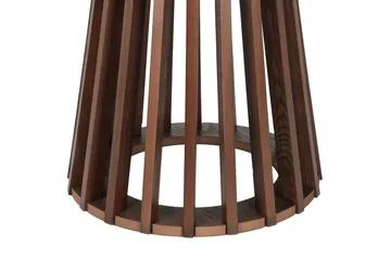 Peyra Sofabord Rundt 60 cm Finér - Valnøtt - Møbler - Bord - Sofabord