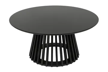 Peyra sofabord rundt 86 cm finér - Svartbeiset eik - Møbler - Bord - Sofabord